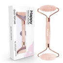 Happy Natural Products Facial Roller Duo Texture (Rose Quartz)
