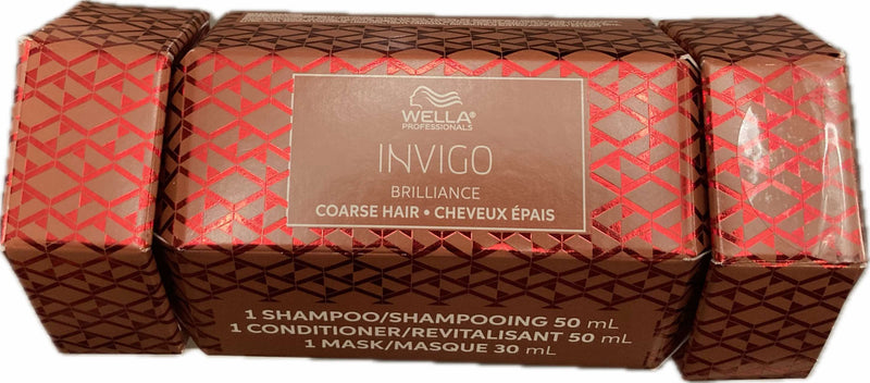 Wella Invigo Brilliance Coarse Hair Holiday Cracker Mini Set