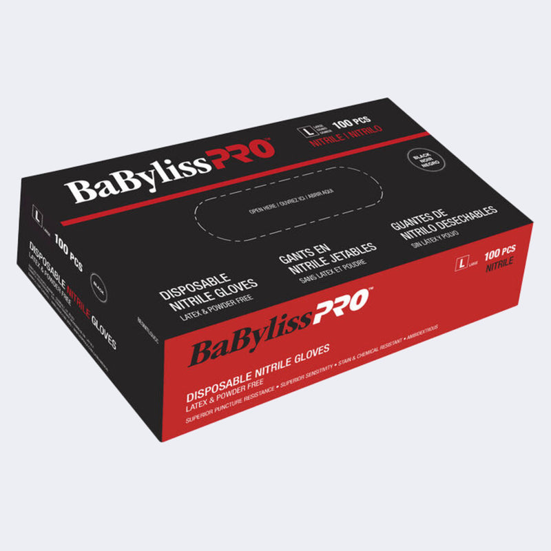 BabylissPRO Disposable Nitrile Gloves Large (100pcs)