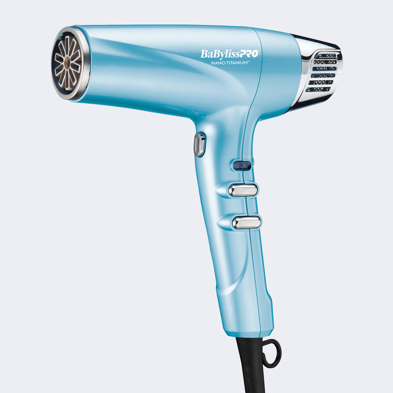 Babyliss Pro Nano Titanium Dual Ionic High-Speed Hairdryer (Blue)