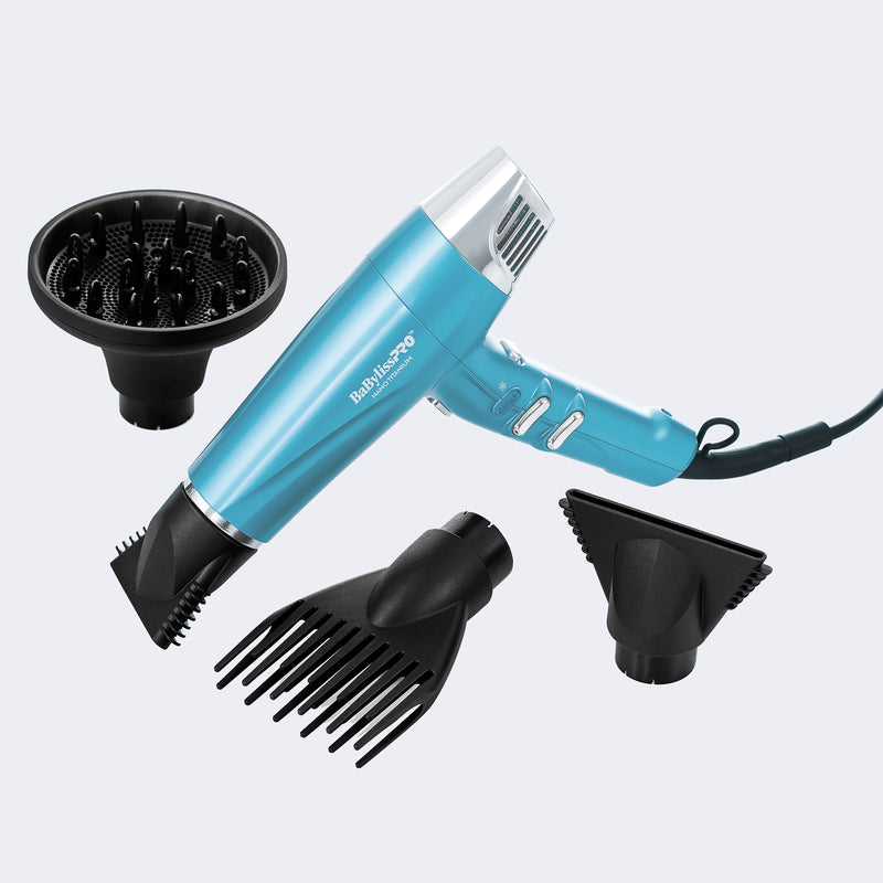 Babyliss Pro Nano Titanium Dual Ionic High-Speed Hairdryer (Blue)