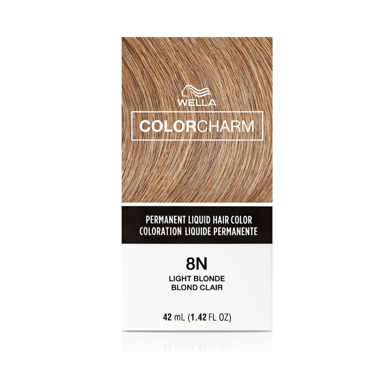 Wella Color Charm Permanent Liquid Hair Color - 8N (Light Blonde)