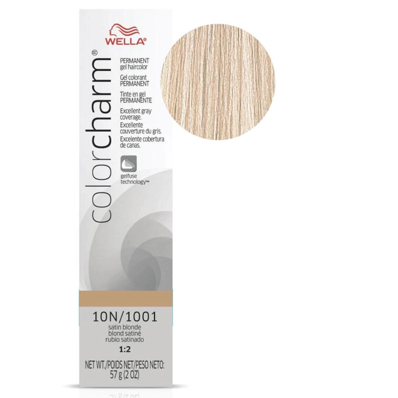 Wella Professional Color Charm Gel Hair Color- 10N/1001 (Satin Blonde)