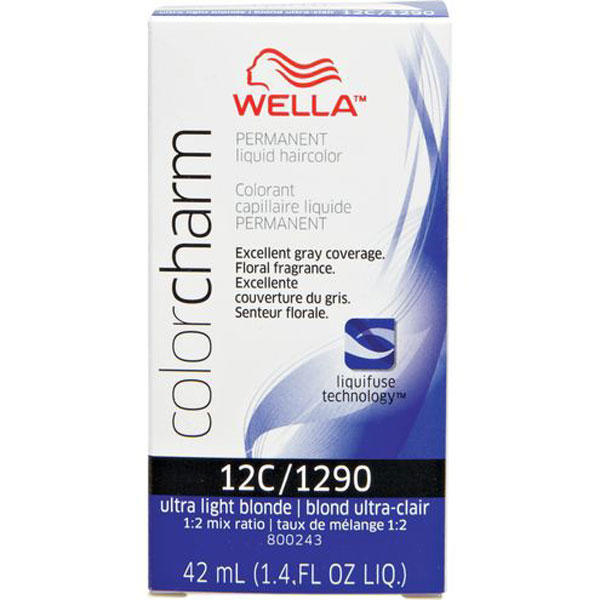 Wella Color Charm Permanent Liquid Hair Color - 12C/1290 (Ultra Light Blonde)