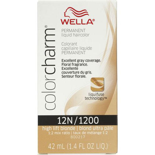 Wella Color Charm Permanent Liquid Hair Color - 12N/1200 (High Lift Blonde)