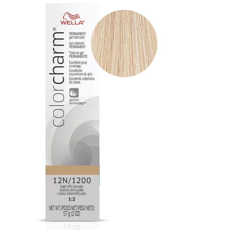 Wella Professional Color Charm Gel Hair Color- 12N/1200 (High Lift Blonde)