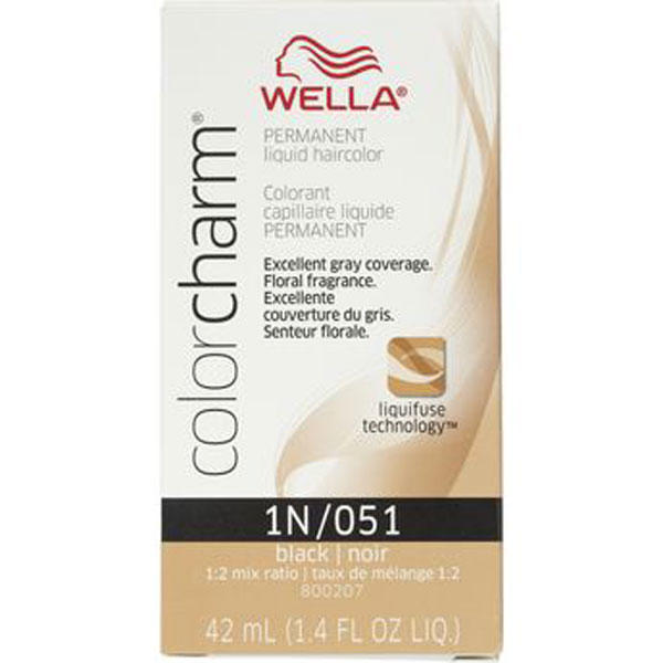 Wella Color Charm Permanent Liquid Hair Color - 1N/051 (Black)