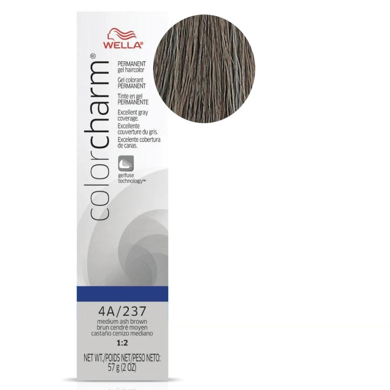 Wella Professional Color Charm Gel Hair Color- 4A/237 (Medium Ash Brown)