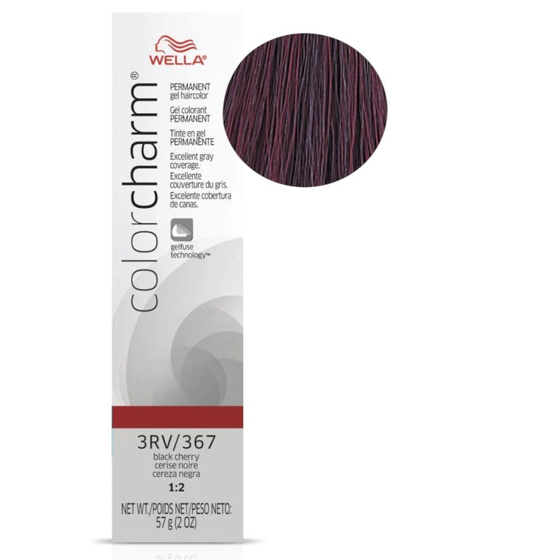 Wella Professional Color Charm Gel Hair Color- 3RV/367 (Black Cherry)