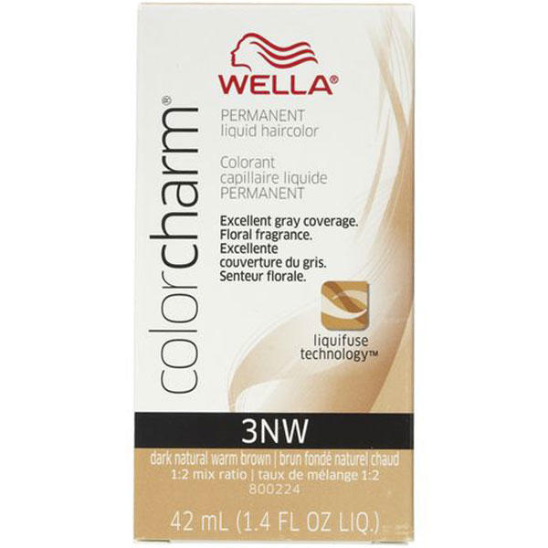 Wella Color Charm Permanent Liquid Hair Color - 3NW (Dark Natural Warm Brown)