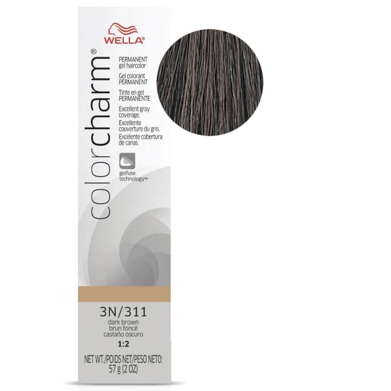 Wella Professional Color Charm Gel Hair Color- 3N/311 (Dark Brown)
