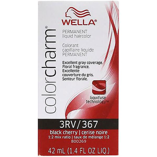 Wella Color Charm Permanent Liquid Hair Color - 3RV/367 (Black Cherry)