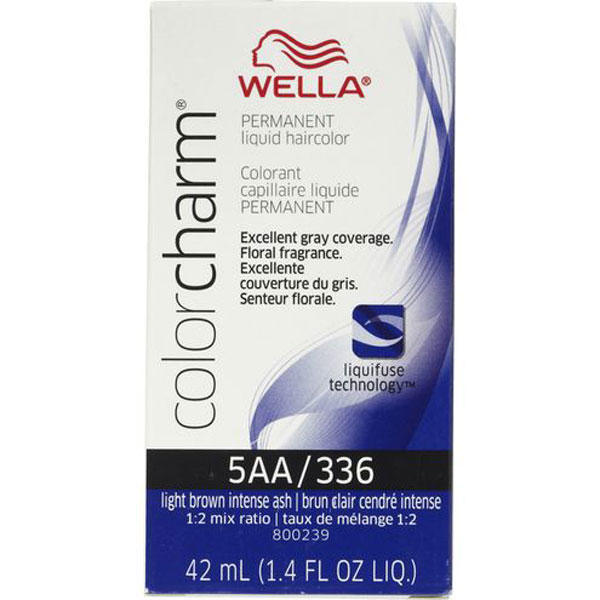 Wella Color Charm Permanent Liquid Hair Color - 5AA/336 (Light Brown Intense Ash)