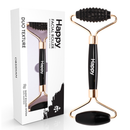 Happy Natural Products Facial Roller Duo Texture (Obsidian)