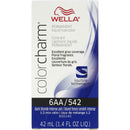 Wella Color Charm Permanent Liquid Hair Color - 6AA/542 (Dark Blonde Intense Ash)