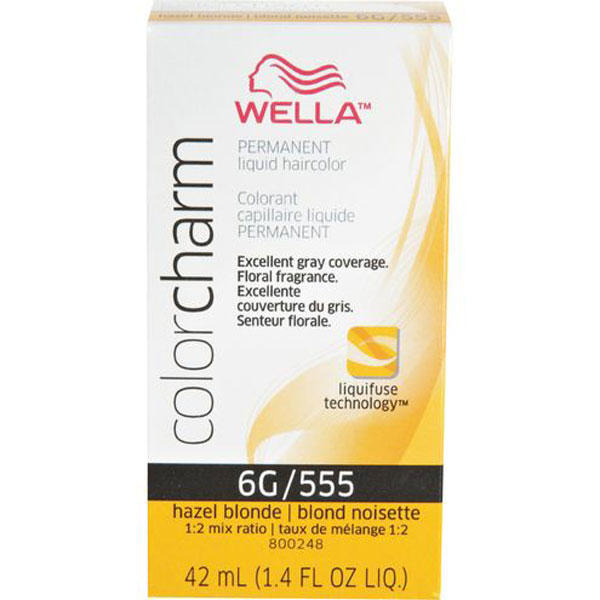 Wella Color Charm Permanent Liquid Hair Color - 6G/555 (Hazel Blonde)