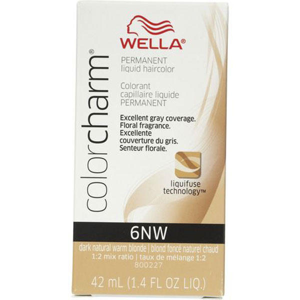 Wella Color Charm Permanent Liquid Hair Color - 6NW (Dark Natural Warm Blonde)