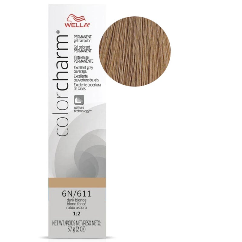 Wella Professional Color Charm Gel Hair Color- 6N/611 (Dark Blonde)