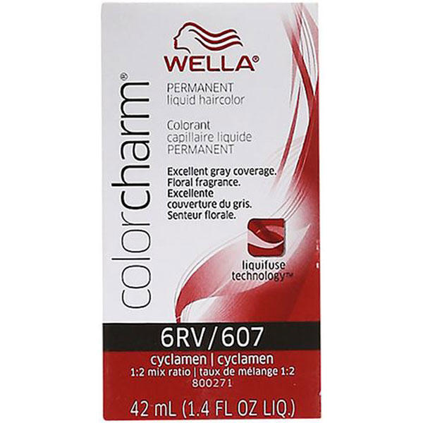 Wella Color Charm Permanent Liquid Hair Color - 6RV/607 (Cyclamen)