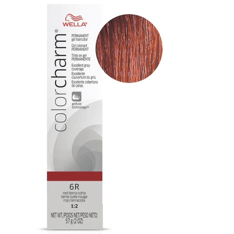 Wella Professional Color Charm Gel Hair Color- 6R (Red Terra Cotta)