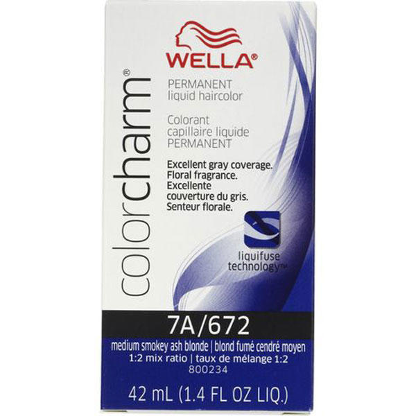 Wella Color Charm Permanent Liquid Hair Color - 7A/672 (Medium Smokey Ash Blonde)