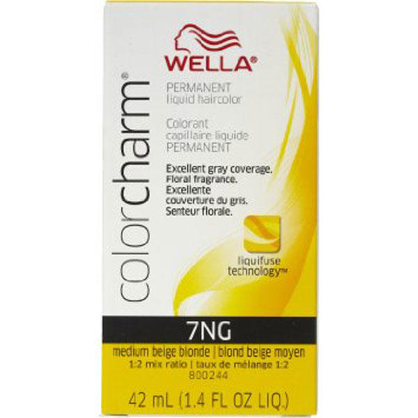 Wella Color Charm Permanent Liquid Hair Color - 7NG (Medium Beige Blonde)