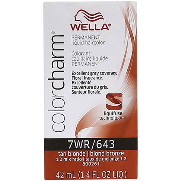 Wella Color Charm Permanent Liquid Hair Color - 7WR/643 (Tan Blonde)