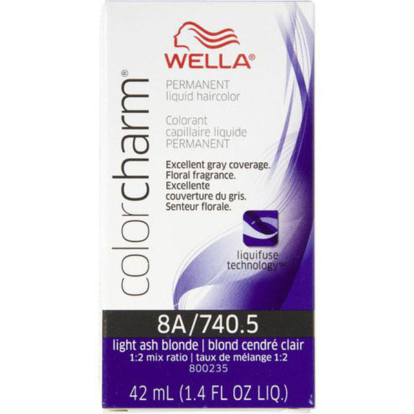 Wella Color Charm Permanent Liquid Hair Color - 8A/740.5 (Light Ash Blonde)