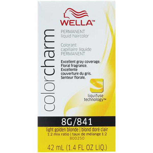 Wella Color Charm Permanent Liquid Hair Color - 8G/841 (Light Golden Blonde)