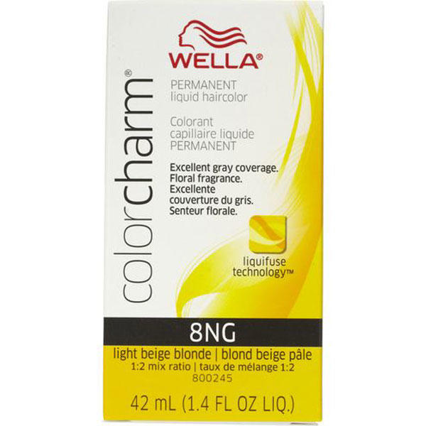 Wella Color Charm Permanent Liquid Hair Color - 8NG (Light Beige Blonde)