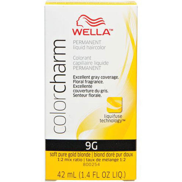 Wella Color Charm Permanent Liquid Hair Color - 9G (Soft Pure Gold Blonde)