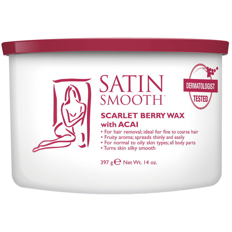 Satin Smooth Scarlet Berry Wax With Acai