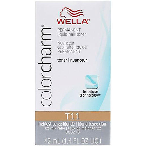 Wella Color Charm Permanent Liquid Hair Color - T11 (Lightest Beige Blonde)
