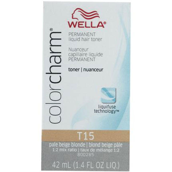 Wella Color Charm Permanent Liquid Hair Color - T15 (Pale Beige Blonde)