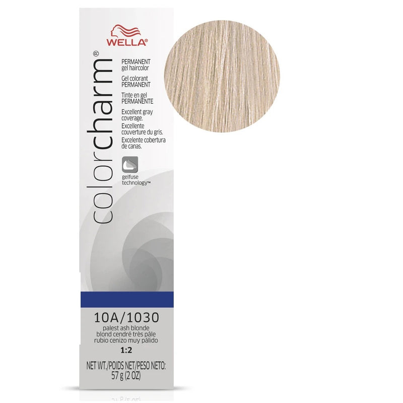 Wella Professional Color Charm Gel Hair Color- 10A/1030 (Palest Ash Blonde)